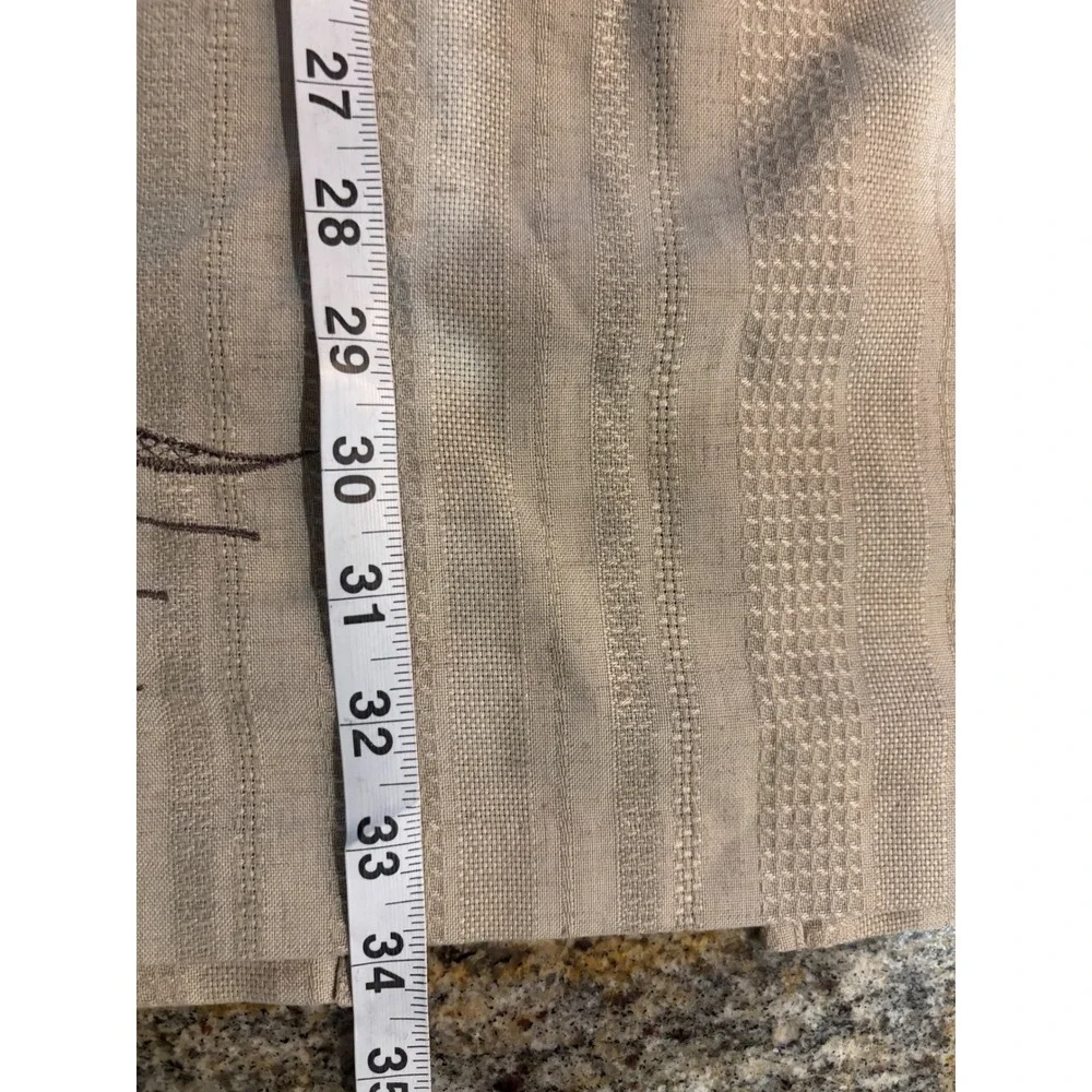 Vtg Alfred Dunner Womens‎ Skirt Size 16 Beige Giraffe Embroidered Maxi Safari